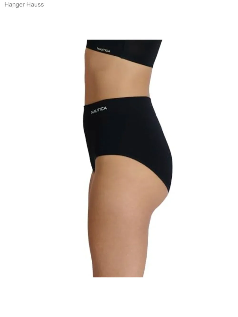 Seamless Ribbed Knit Brief Underwear Set 5-Pack Nylon Spandex High Rise